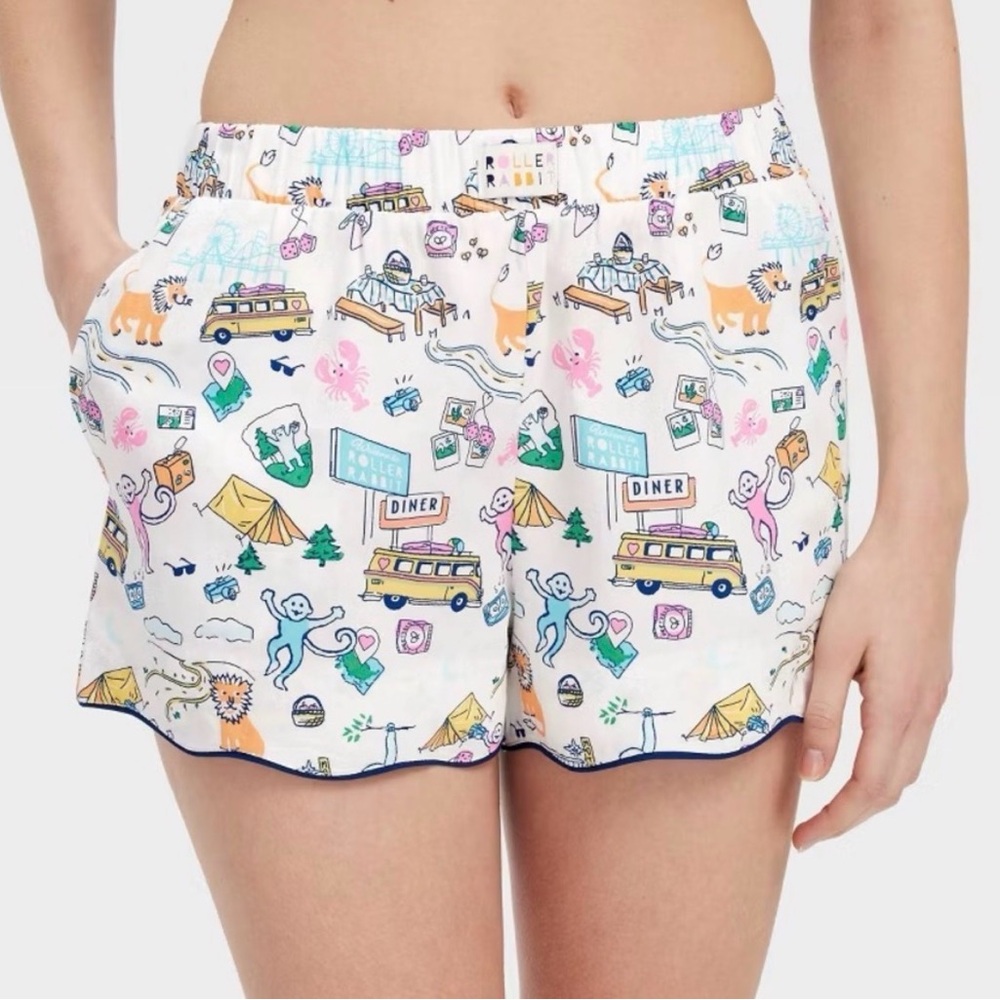 Roller Rabbit x Target Collab Road Trip High Waist Shorts Medium NWT - Picture 2 of 9